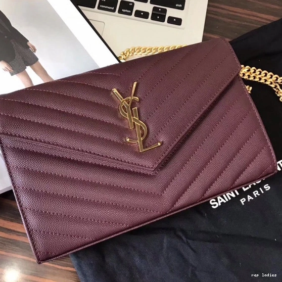 Rep ladies REP CASSANDRE CHAIN YSL MATELASSÉ WALLET 0817